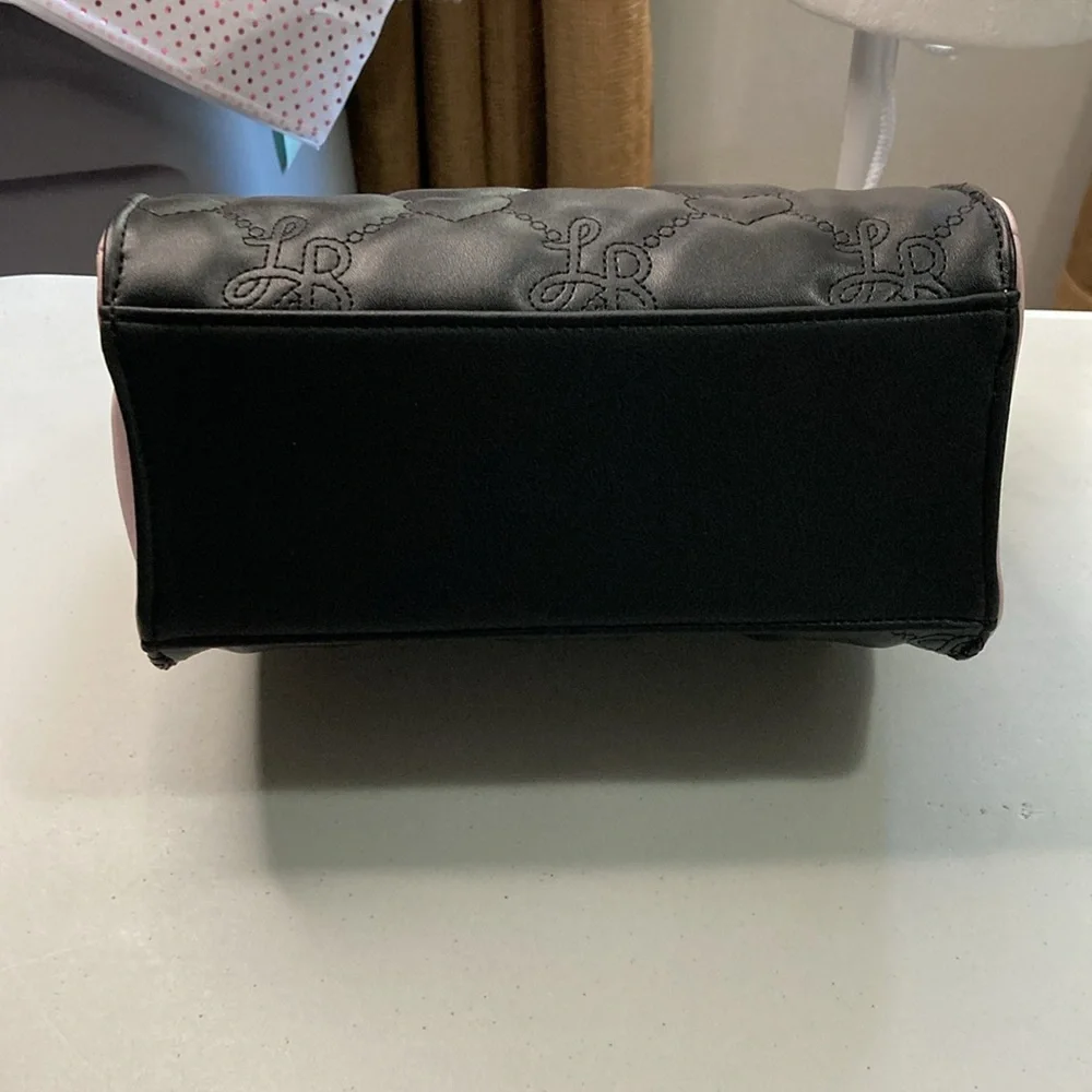 Betsey Johnson LBaddy Black And Pink Crossbody Bag NEW WITH TAGS - Picture 6 of 10